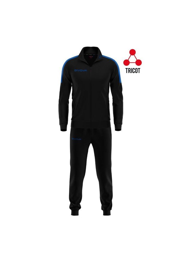 Givova Tuta Revolution Triacetato dres 3XS. Kolor: czerwony, czarny, wielokolorowy. Materiał: dresówka. Sport: piłka nożna