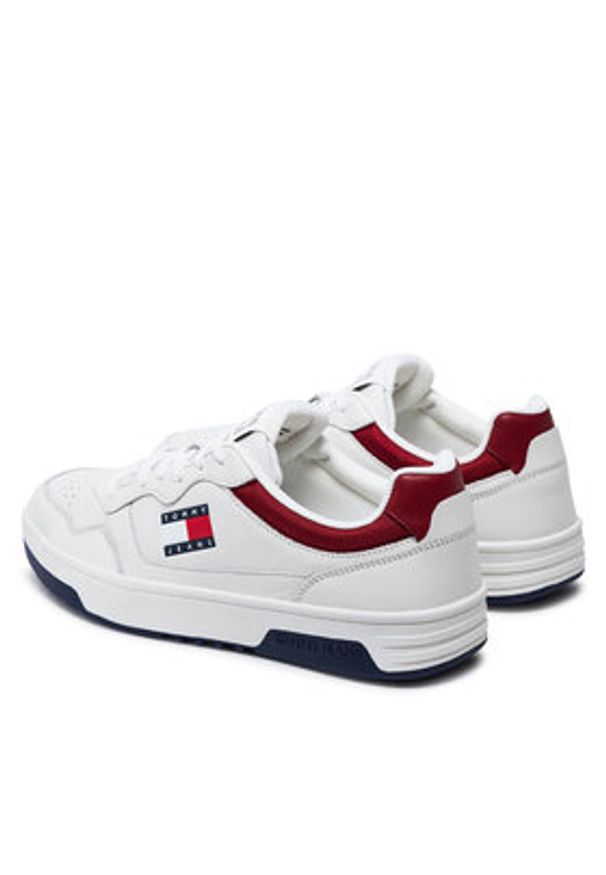 Tommy Jeans Sneakersy (New)Tjm Cupsole Leather Ess EM0EM01443 Biały. Kolor: biały. Materiał: skóra