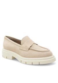 Gino Rossi Loafersy GRACE-E24-26372LM Beżowy. Kolor: beżowy. Materiał: zamsz, skóra #4