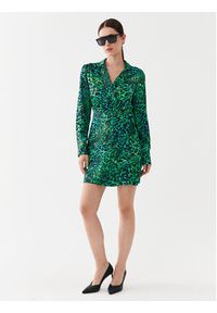 Fracomina Sukienka koszulowa FR23WD1011W413L7 Zielony Regular Fit. Kolor: zielony. Materiał: wiskoza. Typ sukienki: koszulowe #2