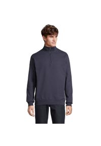 SOL'S - Bluza Rozpinana Unisex Dla Dorosłych Conrad Quarter Zip. Kolor: niebieski