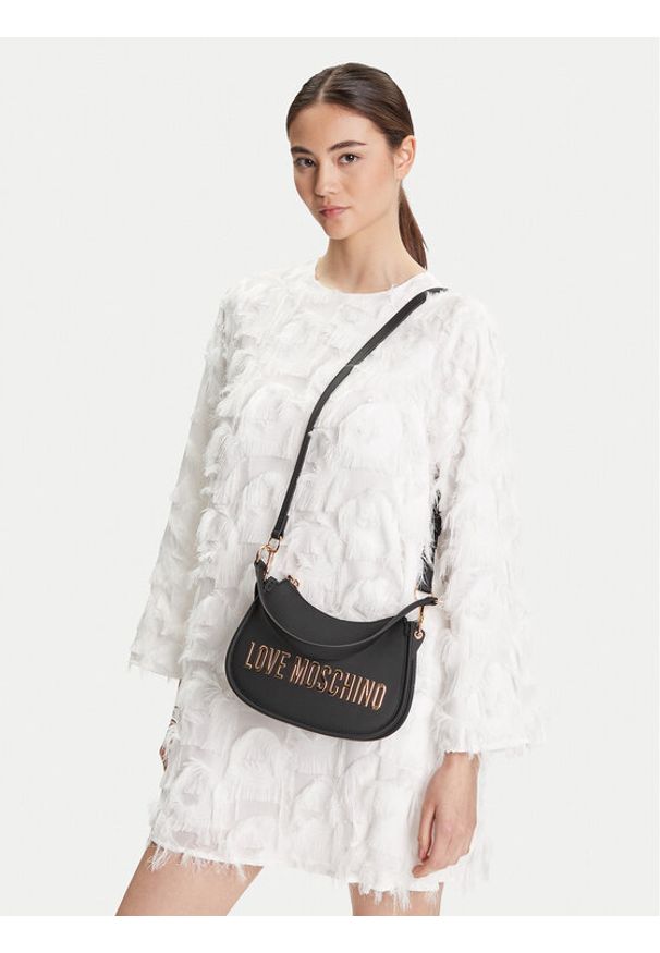 Love Moschino - LOVE MOSCHINO Torebka JC4027PP1NKD0000 Czarny. Kolor: czarny. Materiał: skórzane