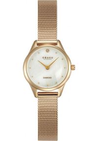 OBAKU - Zegarek damski Obaku Denmark V297SXVWMV różowe złoto. Kolor: różowy, złoty, wielokolorowy #1