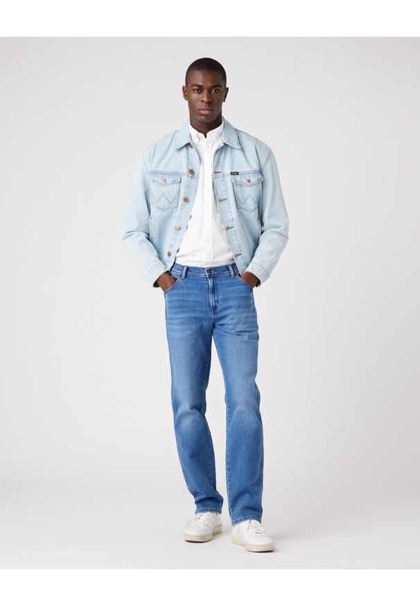 Wrangler - WRANGLER TEXAS MĘSKIE SPODNIE JEANSOWE NEW FAVORITE W121JX21Y 112322664