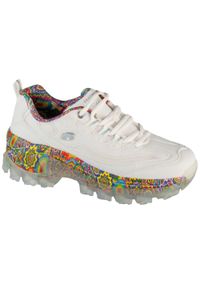 skechers - Buty sportowe Sneakersy damskie, Jen Stark: Hi-Ryze - Deco Drip. Kolor: biały. Sport: turystyka piesza