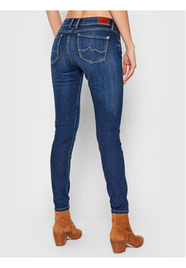 Pepe Jeans Jeansy Soho PL204174 Granatowy Skinny Fit. Kolor: niebieski