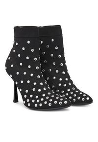 Karl Lagerfeld - KARL LAGERFELD Botki Pandara KL31367 Czarny. Kolor: czarny. Materiał: materiał #2