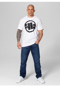 PITBULL - Koszulka bawełniana sportowy t-shirt dla dorosłych Scratch. Kolor: biały, czarny, wielokolorowy. Materiał: bawełna