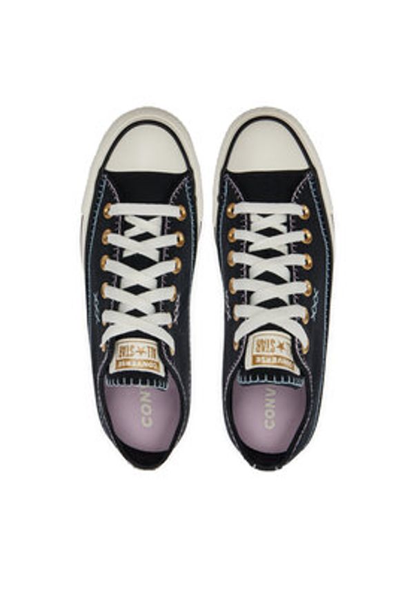 Converse Trampki Chuck Taylor All Star Crafted Stitching Ox A07546C Czarny. Kolor: czarny. Materiał: materiał