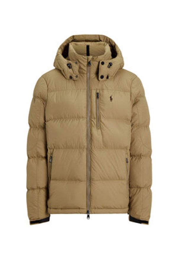 Polo Ralph Lauren Kurtka puchowa 710968278010 Khaki Regular Fit. Typ kołnierza: polo. Kolor: brązowy. Materiał: syntetyk