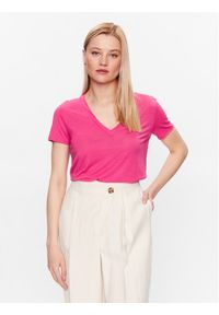 United Colors of Benetton - United Colors Of Benetton T-Shirt 3NLHE4249 Różowy Regular Fit. Kolor: różowy. Materiał: lyocell #1