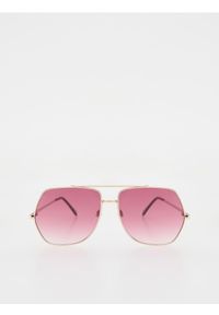 Reserved - Okulary przeciwsłoneczne - bordowy. Kolor: czerwony #1