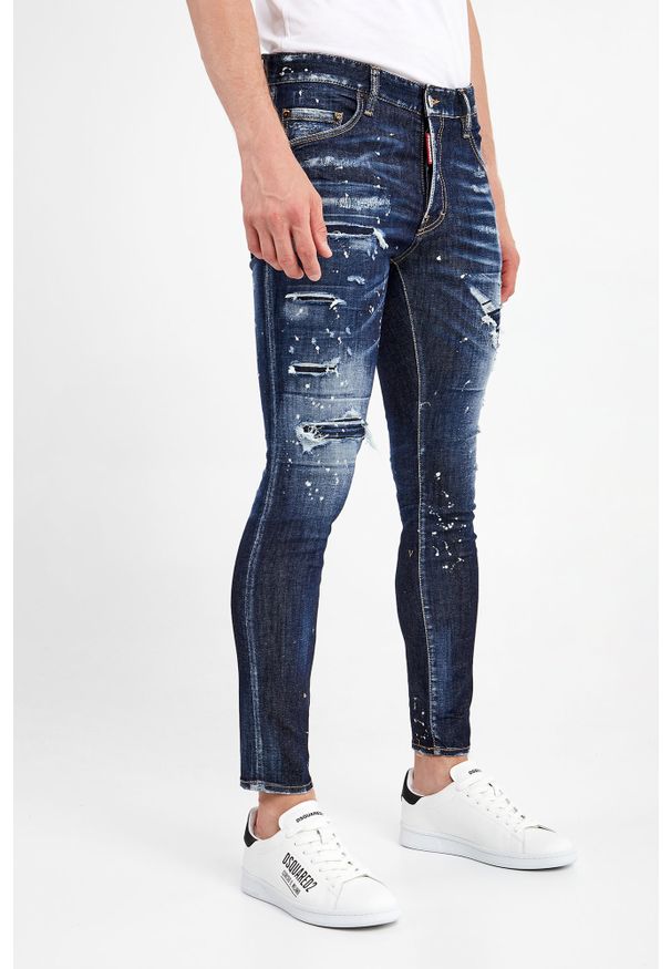 Jeansy męskie Super Twinnky Jean DSQUARED2. Wzór: nadruk