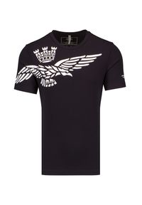 Aeronautica Militare - T-shirt AERONAUTICA MILITARE. Materiał: bawełna, elastan. Wzór: aplikacja, nadruk