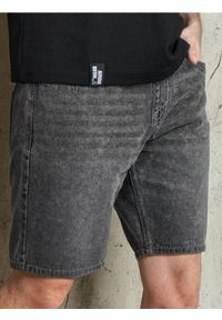 Sinsay - Szorty jeansowe jogger - szary. Kolor: szary. Materiał: jeans