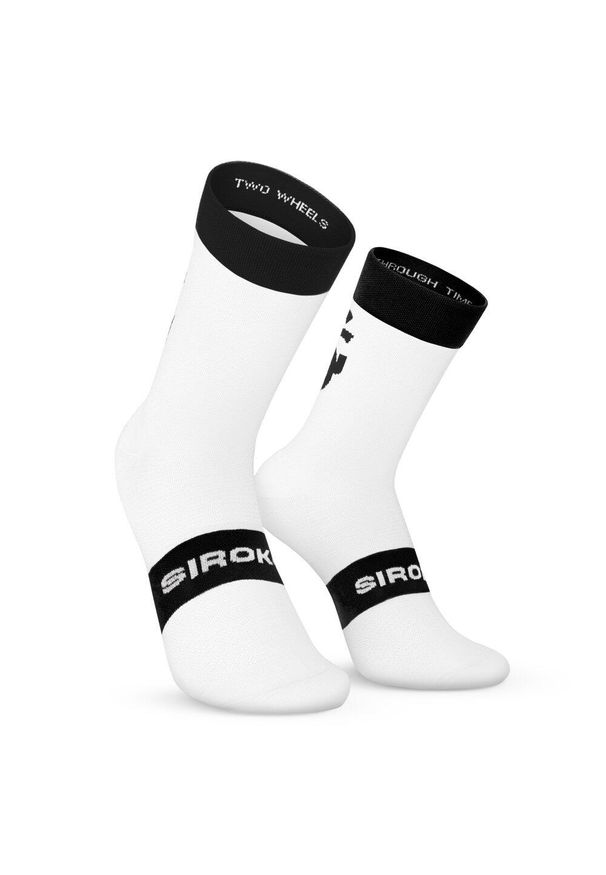 SIROKO - Skarpetki rowerowe Real Sporting de Gijón x Siroko Kolarstwo Siroko SC S1 Negro. Kolor: czarny, wielokolorowy, biały. Materiał: nylon. Sport: kolarstwo