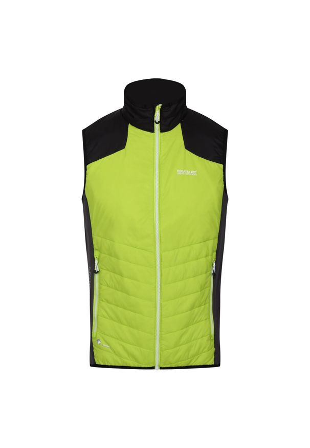 Kamizelka turystyczna męska Halton VI Regatta. Kolor: czarny, zielony, wielokolorowy. Sport: turystyka piesza