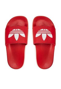 Adidas - adidas Klapki adilette Lite FU8296 Czerwony. Kolor: czerwony. Materiał: skóra #5