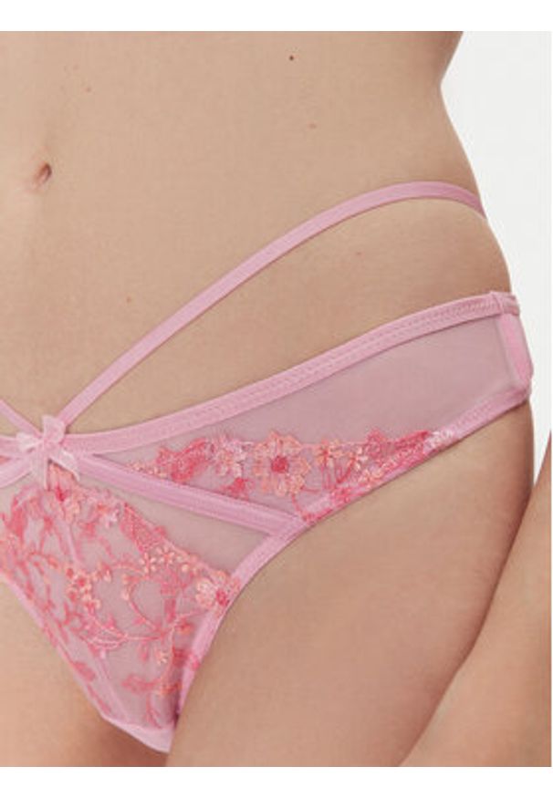 Hunkemöller Stringi Lillia 204602 Fioletowy. Kolor: fioletowy. Materiał: syntetyk