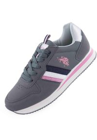 Stylowe i Zrównoważone Sneakers Damskie U.S. Polo Assn. Rozmiar 40. Kolor: szary. Materiał: skóra ekologiczna