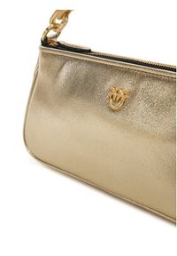 Pinko - PINKO Torebka Half Moon Baguette Mini AI 25-26 PLTT 105069 A2O9 Złoty. Kolor: złoty. Materiał: skórzane #5