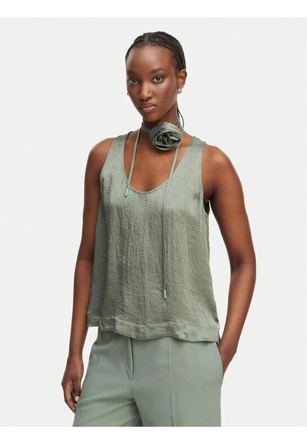 Marella Top Apogeo 2613161045 Zielony Regular Fit. Kolor: zielony. Materiał: acetat