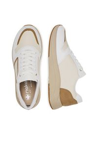 Rieker Sneakersy N8501-60 Beżowy. Kolor: beżowy. Materiał: skóra #4