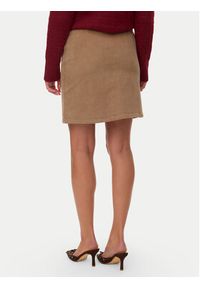 Vero Moda Spódnica mini Etta 10315342 Beżowy Regular Fit. Kolor: beżowy. Materiał: bawełna #3