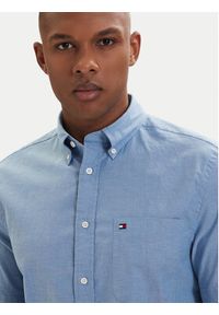 TOMMY HILFIGER - Tommy Hilfiger Koszula MW0MW42285 Niebieski jasny Regular Fit. Kolor: niebieski. Materiał: bawełna #5