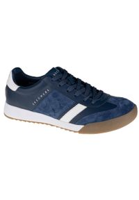 skechers - Buty sportowe Sneakersy męskie, Skechers Zinger Scobie. Kolor: niebieski. Sport: turystyka piesza