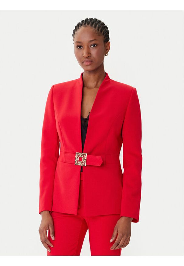 Rinascimento Marynarka CFC0126208003 Czerwony Slim Fit. Kolor: czerwony. Materiał: syntetyk