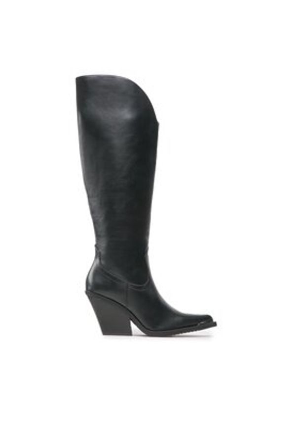 Jenny Fairy Kozaki LS5841-03 Czarny. Kolor: czarny. Materiał: skóra