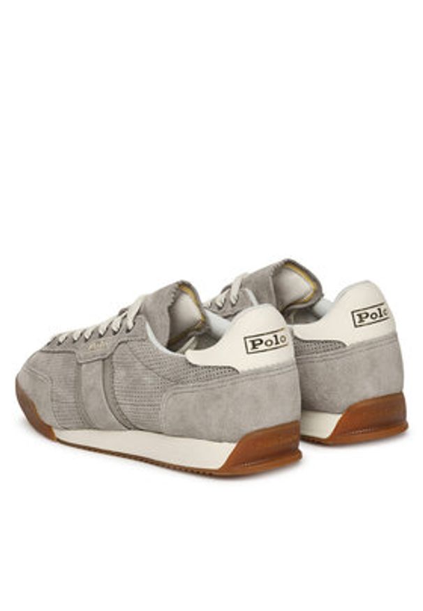 Polo Ralph Lauren Sneakersy Hester 804978190003 Szary. Kolor: szary. Materiał: skóra, zamsz