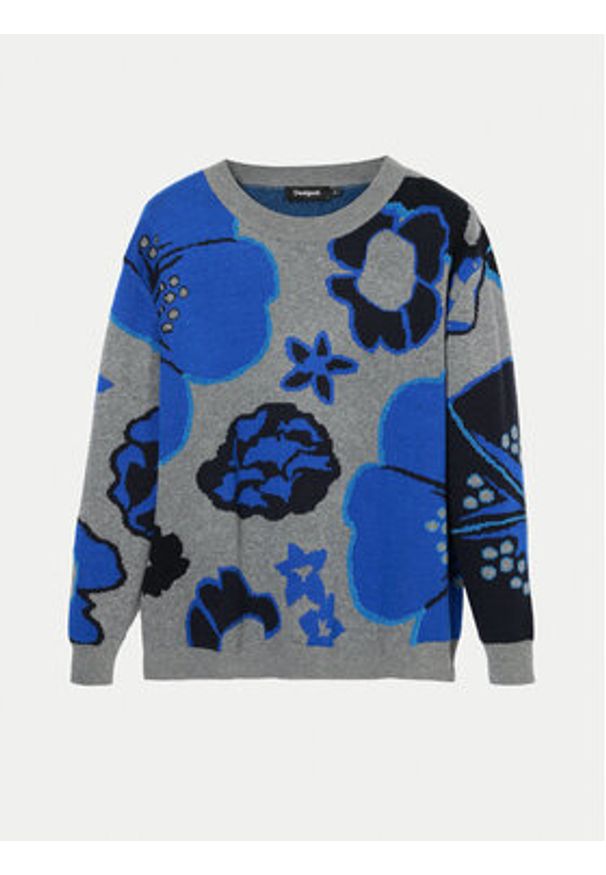 Desigual Sweter Niagara 24WWJF32 Kolorowy Regular Fit. Materiał: syntetyk. Wzór: kolorowy