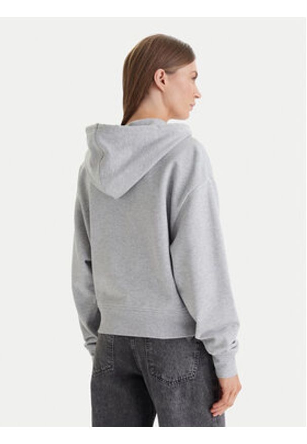 Calvin Klein Jeans Bluza Monogram LV047F208G Szary Relaxed Fit. Kolor: szary. Materiał: bawełna