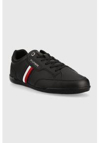 TOMMY HILFIGER - Tommy Hilfiger sneakersy kolor czarny. Nosek buta: okrągły. Zapięcie: sznurówki. Kolor: czarny. Materiał: guma #4