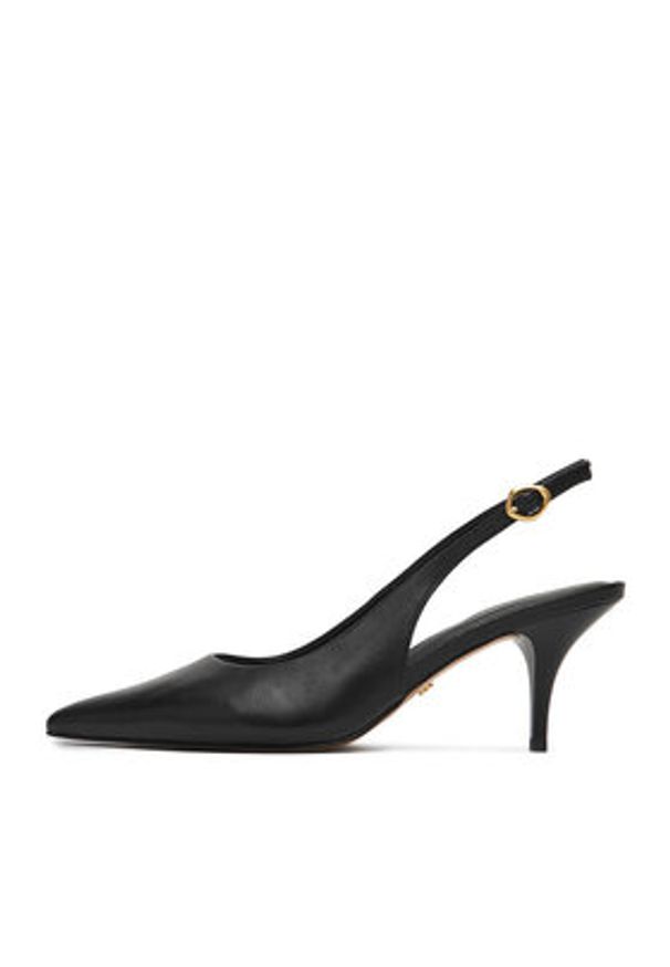 Gino Rossi - GINO ROSSI Czółenka C-LT21-Y7 Czarny. Kolor: czarny. Materiał: skóra