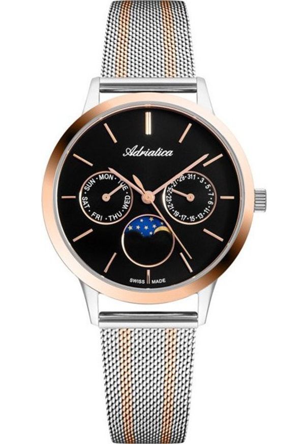 Zegarek Adriatica Zegarek damski Adriatica A3174.R114QF2 srebrny. Kolor: srebrny