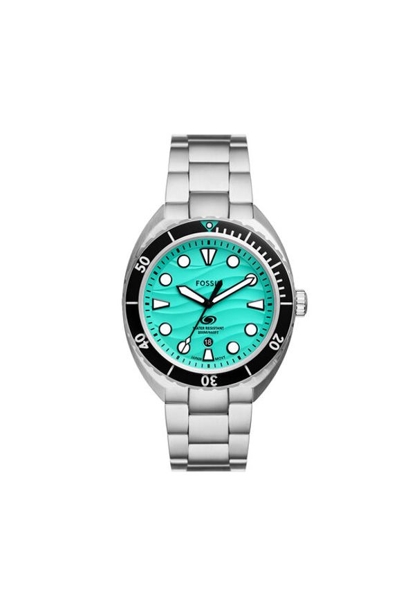 Fossil Zegarek FS6066 Srebrny. Kolor: srebrny