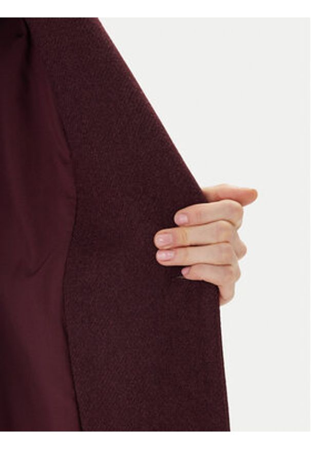 Maryley Płaszcz przejściowy MARYLEY-25IB807/01BU Bordowy Regular Fit. Kolor: czerwony. Materiał: syntetyk