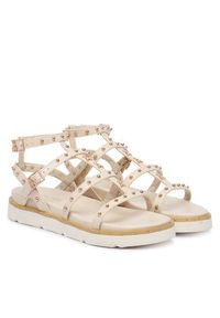 Patrizia Pepe Sandały PPJ398.02 Kremowy. Kolor: kremowy. Materiał: skóra #4