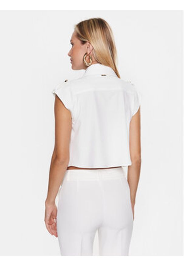 Liu Jo Koszula WA3205 T3324 Écru Relaxed Fit. Materiał: syntetyk