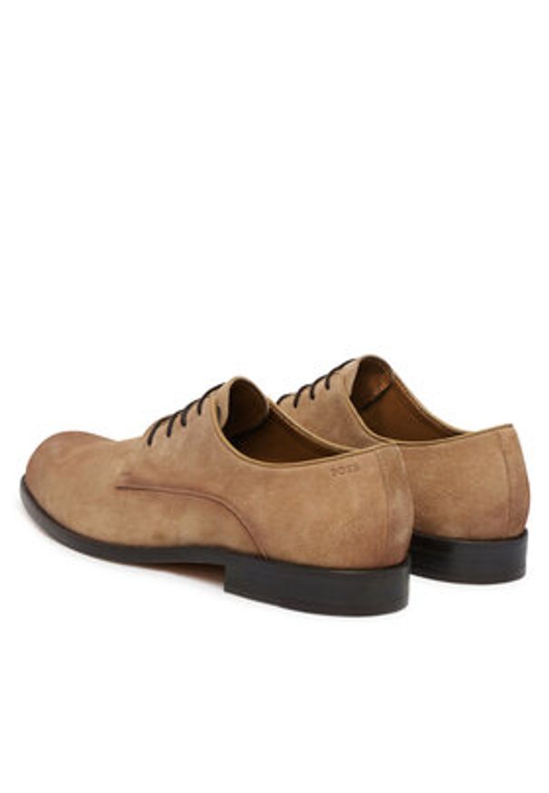 BOSS Półbuty Tayil-L 50563099 Brązowy. Kolor: brązowy. Materiał: skóra, zamsz