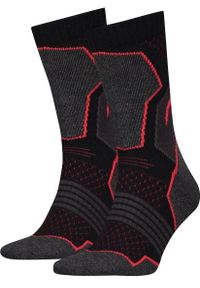 ZEAGLE - Oddychające unisex skarpetki trekkingowe 2-pak 35-38. Kolor: szary. Materiał: poliester, elastan, poliamid, bawełna. Sport: turystyka piesza