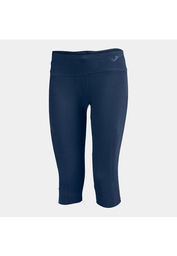 Legginsy do biegania damskie Joma Latino II 3/4. Kolor: niebieski. Materiał: elastan, bawełna
