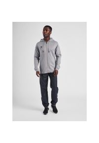 Bluza sportowa męska Hummel Zip. Kolor: szary, wielokolorowy, czarny. Materiał: polar. Sport: piłka ręczna #2