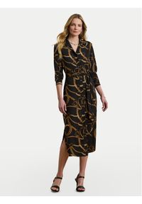 Lauren Ralph Lauren - LAUREN RALPH LAUREN Sukienka koszulowa 200978812001 Czarny Straight Fit. Kolor: czarny. Materiał: syntetyk. Typ sukienki: koszulowe