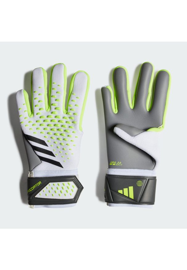 Adidas - Predator League Gloves. Kolor: żółty, wielokolorowy, czarny, biały. Materiał: materiał. Sport: piłka nożna