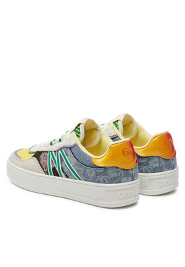Desigual Sneakersy 24SSKA01 Kolorowy. Materiał: materiał. Wzór: kolorowy