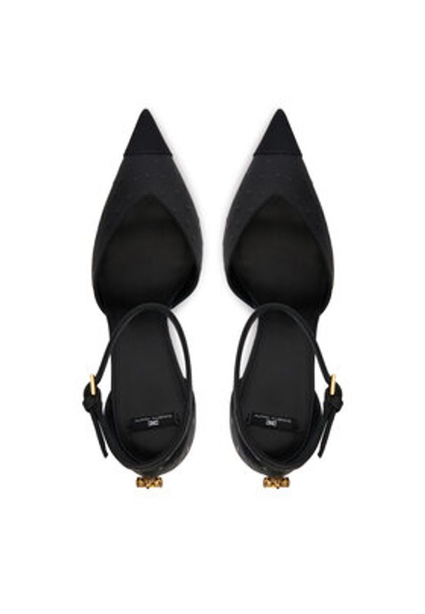 Elisabetta Franchi Szpilki SA-99B-62E2-V690 Czarny. Kolor: czarny. Materiał: skóra. Obcas: na szpilce